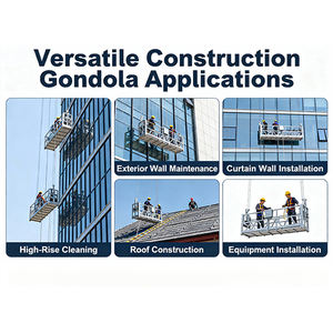 Platform kerja gantung <span class=keywords><strong>Hoist</strong></span> dari lantai atas bahan bangunan derek perancah angkat untuk lukisan bangunan luar - Product Image 5