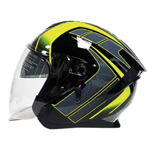 <span class=keywords><strong>Casco</strong></span> de motocicleta <span class=keywords><strong>modular</strong></span> abatible de media cara, certificado DOT, material ABS, OEM, venta al por mayor, doble visera, listo para usar - Product Image 3