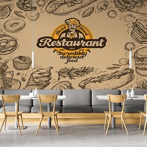 Di alta qualità su ordinazione <span class=keywords><strong>foto</strong></span> da parete decalcomania caffè adesivo da parete in PVC stella da parete adesivo in vinile per la pubblicità - Product Image 1