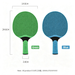 Custom Logo Oem Manufacturer Thermoformed <b>Table</b> <b>Tennis</b> Paddlet Set Blue Yellow Long Pimples Rubber Horizontal Grip Durableble - Product Image 6