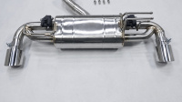 Système d'échappement Catback électronique à soupapes en acier inoxydable brossé SS304 pour Toyota GR Yaris 1.6T 2022 avec tuyau intermédiaire et arrière soudé doré