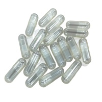 Capsules végétariennes vides sans dioxyde de titane, logo personnalisé imprimé, transparentes, en vrac