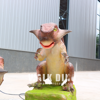 Modèle animatronique de Psittacosaurus bébé grandeur nature personnalisable pour l'aéroport, la maternelle et la garderie - Utilisation intérieure et extérieure
