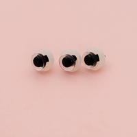 Yeux en plastique à dos plat pour jouets en peluche Yeux de sécurité super clairs avec rondelle en métal pour poupée au crochet