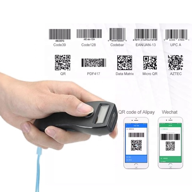 RTS Cheap Portable Visible Data Collector 2D QR Code Reader Warehouse Inventory Hospital Wireless Barcode Scanner
