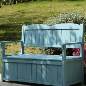 <span class=keywords><strong>Banc</strong></span> de jardin en bois de style américain anti-corrosion avec rangement pour <span class=keywords><strong>balcon</strong></span> et parc - Product Image 5