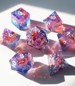 Juego de dados Dnd de resina de dados de <span class=keywords><strong>color</strong></span> mixto doble poliédrico D6 de bajo costo de herramientas - Product Image 1