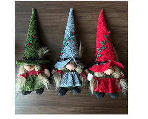 <b>Christmas</b> Ornament 3D Night Light <b>LED</b> Santa Claus Snowman Polyester Material Model DE-0007 - Product Image 3