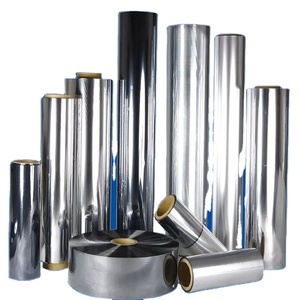 Film composite imprimé en PE métallisé MPET de qualité alimentaire, surface brillante, isolation thermique par laminage - Product Image 1