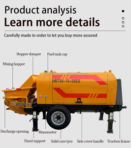 Bombas de Concreto Móveis Profissionais de Alta Eficiência Tipo 20/30/40/50/60 - Product Image 3