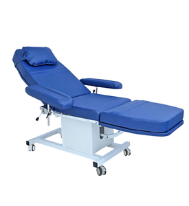 Fauteuil de donneur de sang réglable, fauteuil de prélèvement sanguin, lit médical pour donneur avec accoudoirs, équipement de banque de sang inclinable hydrauliquement - Product Image 3