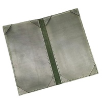 Porte-documents personnalisé en cuir PU A4 A5 avec fermeture élastique, couverture pour bouteille de vin, dossier de menu personnalisable
