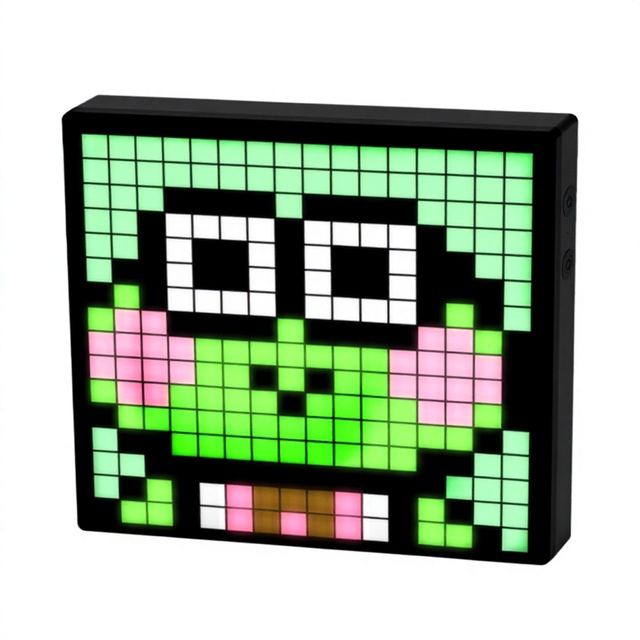 Smart LED Pixel Screen Display APP Control Programmable Digital Photo Frame Night Light Modern White DIY Home Decoration
