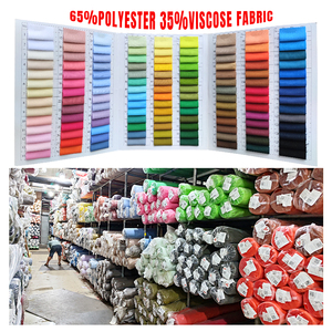 Kırışıklık dayanıklı 110gsm dokuma Rayon 65 Polyester 35 viskon karışımlı üniforma kumaşı TR erkekler pantolon gömlek kumaşı - Product Image 2