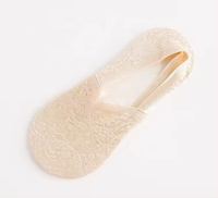 Chaussettes courtes invisibles en silicone antidérapantes respirantes pour l'été, en coton peigné, pour femmes et jeunes filles, très vendues