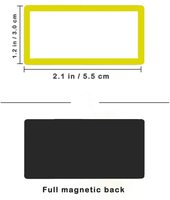 Étiquettes magnétiques effaçables à sec, Mini tableau blanc pour réfrigérateur, étiquettes nominatives vierges, plaques magnétiques réutilisables, notes de rappel, 36 pièces