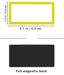 36Pcs Magnetic Dry Erase Labels Board <strong>Mini</strong> <strong>Whiteboard</strong> Fridge Blank Name Tags Plates Writable Reusable Magnets - Product Image 4