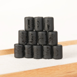 Perline Distanziatrici dei 12 Segni Zodiacali, <span class=keywords><strong>Pietra</strong></span> Tubolare con Foro Grande 14mm, Perle Sciolte per Creazione di Collane e Bracciali Fai-da-Te - Product Image 4