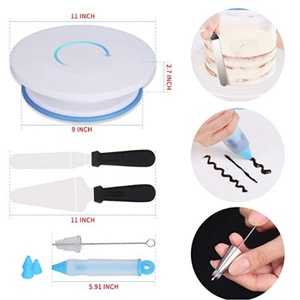 Stainless Steel Eco-Friendly Disposable Cake Mould Set with Icing Smoother and Spatula 1 Piece Dishwasher Safe - Product Image 4