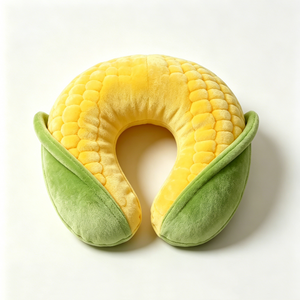 Customized Corn U-Shaped Plush <b>Neck</b> Pillow, Cute Cartoon Corn Travel <b>Neck</b> <b>Cushion</b> Plush - Product Image 1