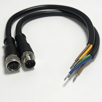 Cable de Comunicación Industrial PROFIBUS DP, Personalizado, Impermeable, M12 Código B, 5 Pines, para Módulos IO Distribuidos PLC