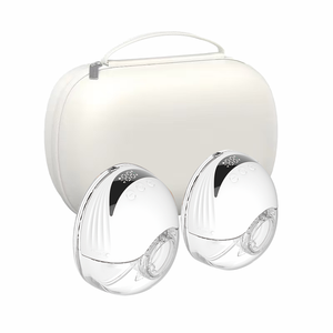 Set di Due Tiralatte Elettrici Indossabili Senza Mani con Borsa Portaoggetti, Tiralatte Wireless Intelligente Rosa <span class=keywords><strong>in</strong></span> Silicone - Product Image 1