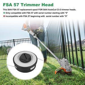 Cabezal de repuesto Autocut C3-2 4009 710 2106 para desbrozadora Stihl FSA 57, FSE 52, piezas de repuesto para cortacésped robótico - Product Image 4