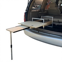 Table coulissante personnalisée en contreplaqué de 18 mm pour coffre de voiture, capacité de charge de 50 kg, poste de travail pour camping