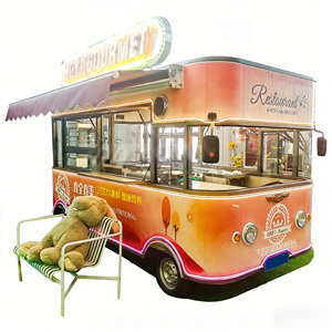 Camion de restauration mobile commercial pour la vente de pizzas, hamburgers, tacos, café et jus en extérieur - Product Image 1