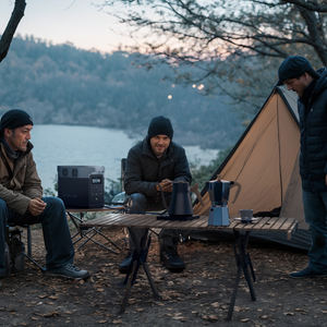 إيكوفلو دلتا 2+ مع لوحتين شمسيتين بقدرة 400 واط، بطارية ليثيوم بوليمر 1024 واط/ساعة، شحن سريع، واجهة USB، مادة بلاستيكية، قدرة إخراج 1200 واط مع قابس - Product Image 6