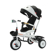 Tricycle pour enfants XCD XCD-1688, 1-6 ans, grand vélo à pédales pour bébé, poussette en métal avec auvent pare-soleil pour la maternelle