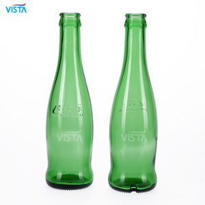 VISTA Stock 330ml 33cl botol bir kosong produsen Amber Normal Flint transparan zamrud hijau dengan penutup mahkota - Product Image 2