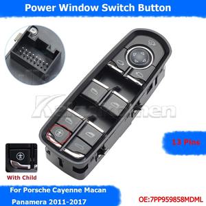 Bouton de Commande de Lève-<span class=keywords><strong>Vitre</strong></span> Avant Gauche pour <span class=keywords><strong>Porsche</strong></span> <span class=keywords><strong>Cayenne</strong></span> Macan Panamera 2011-2017 Populaire 7PP959858AEDML 7PP959858RDML - Product Image 4