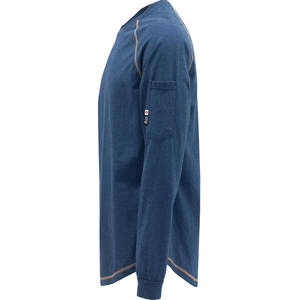 FRコットンニットCAT2難燃性作業服プルオーバーTshirt 6OZ春ファッション安全シャツ - Product Image 3