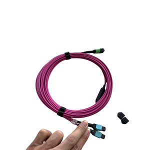 16 sợi MPO đến 2x8 sợi MPO Breakout Cáp OM4 Multimode loại B cho 40g/100g trung tâm dữ liệu sợi quang thiết bị - Product Image 4