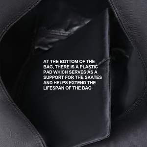 Sac de patinage Ealer, taille unique, noir et or, imperméable, pour équipement de hockey sur glace et patins à roulettes - Product Image 5