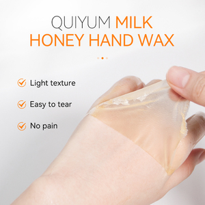 Cire pour les mains au miel et au lait QUIYUM 50g, marque privée, soin de la peau, masque exfoliant quotidien pour les mains - Product Image 4