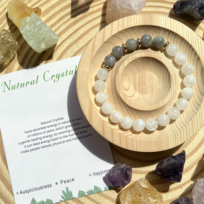 Bonne Labradorite + Pierre de Lune Bleue