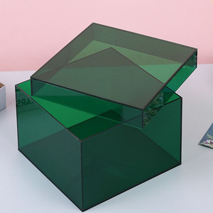 Boîte de rangement en <span class=keywords><strong>acrylique</strong></span>, plexiglas transparent personnalisé, boîte à chaussures en <span class=keywords><strong>acrylique</strong></span> avec couvercle - Product Image 1