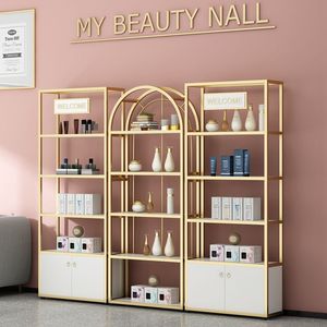 Kệ sàn Nordic Thẩm mỹ viện Mỹ phẩm cửa hàng trưng bày tủ Nail Salon hiển thị phụ kiện kệ lưu trữ - Product Image 2