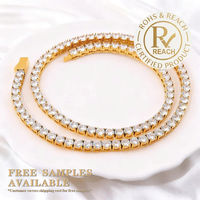Collar de Joyería de Moda de Acero Inoxidable con Colgante de Zirconia para Parejas, Chapado en Oro de 18K, Resistente al Agua y Sin Decoloración, Diseño de Lujo Personalizado