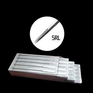 إبر وشم تقليدية للحواجب من الفولاذ المقاوم للصدأ، 50 قطعة، مقاسات RL RS RM M1 M2 F، سمك 0.35 مم، إبر ملتوية عالية الجودة للآلات - Product Image 1