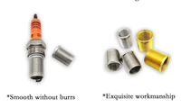 M7*1-M9*1-12L Stainless Steel Fully Threaded Slotted Drive Metric Spark Plug Screw Sleeve Thread Inserts OEM Customizable