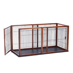 Il legno massello può essere allungato per regolare il recinto del recinto della gabbia del cane da compagnia Mu Shiba <span class=keywords><strong>dog</strong></span> toilette per cani di taglia grande, piccola e media - Product Image 2