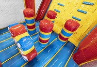 LeTeng LT-246 Combo de château gonflable avec toboggan et manège de fête foraine, château gonflable Hupfburg, parcours d'obstacles, maison, 1000 kg