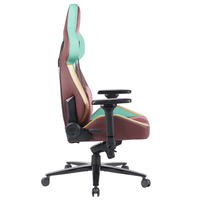 Chaise de jeu exécutive en cuir RXGAMER avec accoudoirs réglables 4D, construction robuste, pivotant à 360 degrés