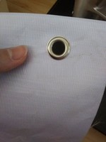 8mm utilisé pour PVC affichage couteau grattage tissu industriel bouton trou Machine acier inoxydable automatique oeillet