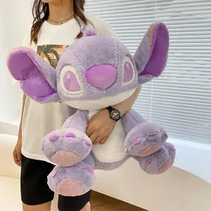 30/40/60/80/105 Cm Paarse Steek Gevulde Pluche Poppen Schattige Steek Anime Figuur Knuffels Jongen Meisje Kerst Verjaardag Speelgoed Geschenken