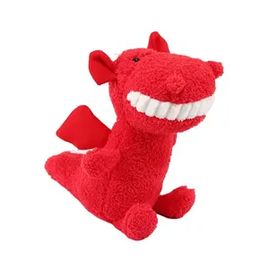 25cm Hot Sale Big Mouth Teeth Fox Lion Dragon Plush Toy Home Decoration Ugly Rag Dolls Stuffed Cartoon Smiling Animal Plush Toys