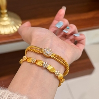 Exquisita Pulsera de Flores de Satén Estilo Retro Francés para Mujer, Adorno de Mano de Alta Gama, Ligero y Lujoso, Famoso en Xiaohongshu